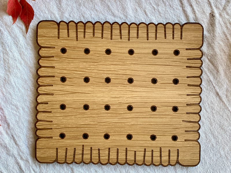 Dessous de plat en forme de gâteau