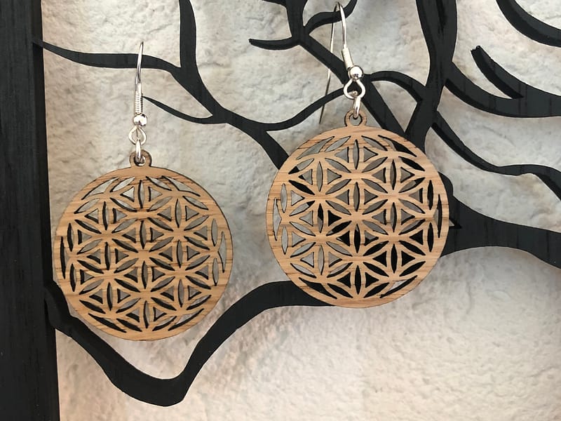 Boucles d'oreilles Fleur de Vie