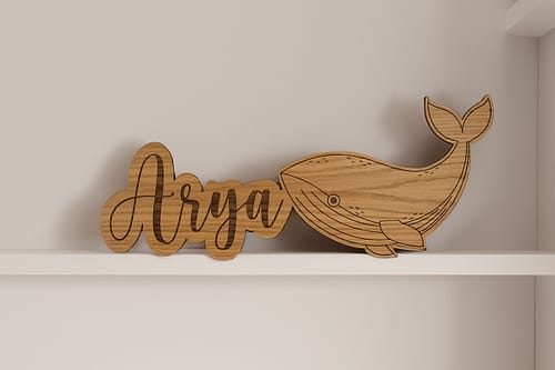 Whale wall decoration to personalize