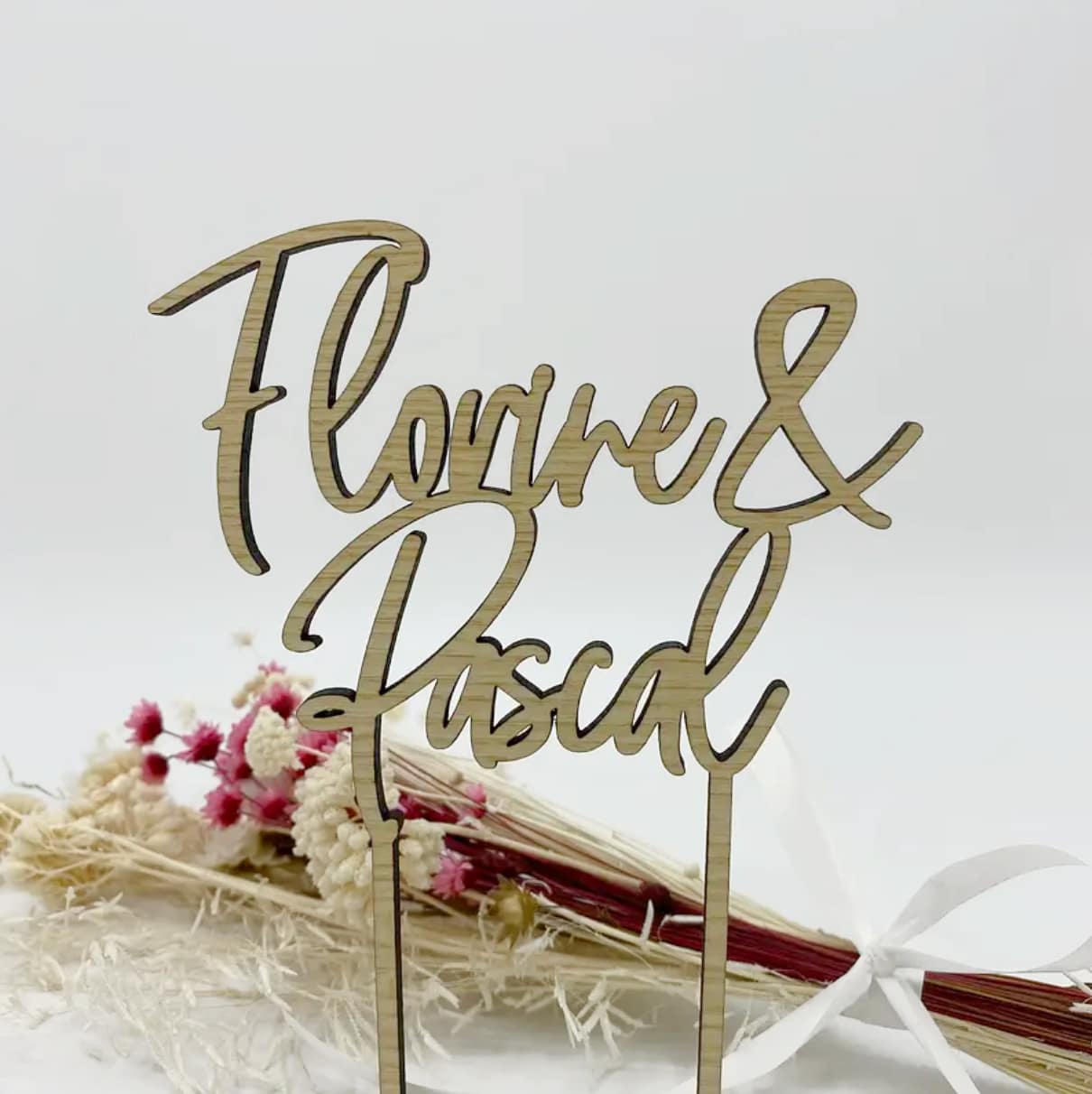 Cake topper mariage